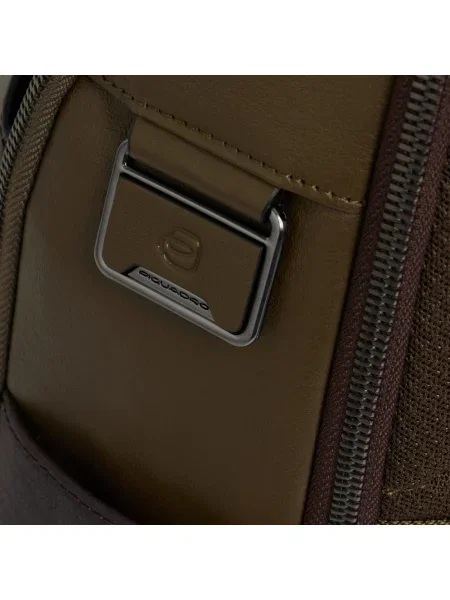 Torba na laptopa Piquadro skórzana brązowa