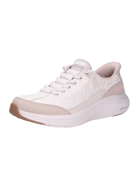Sneakersy Skechers skórzane beżowe
