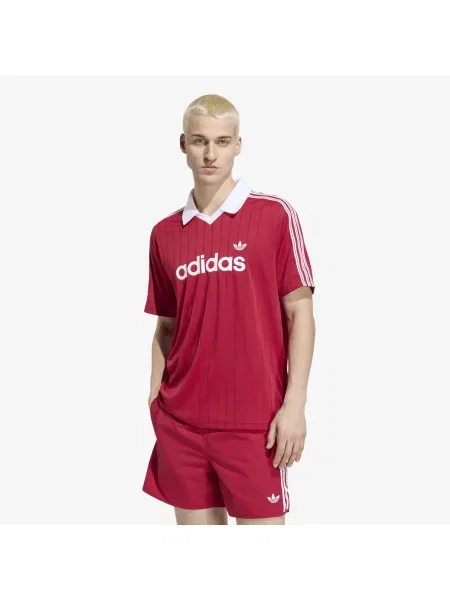 Tricou Adidas Originals din jerseu alb