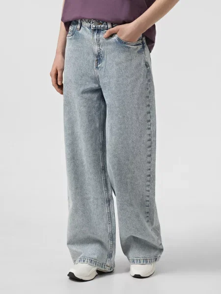 Широкі джинси Timberland ліоцел/бавовна блакитний