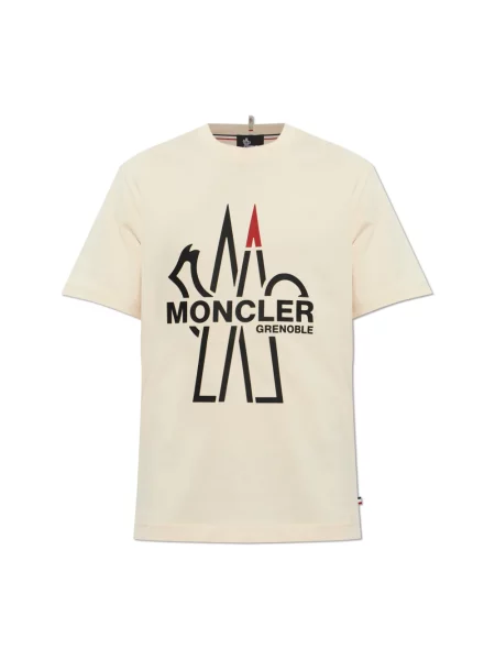 Koszulka Moncler beżowa