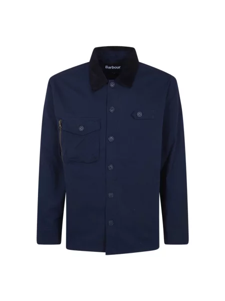 Kurtka koszulowa Barbour casual niebieska