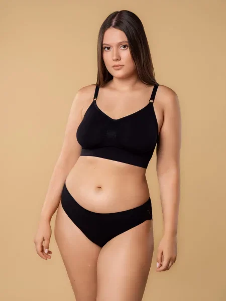 Набір трусів brabrabra Бейсіки мультиколор бавовна/еластан рожеві