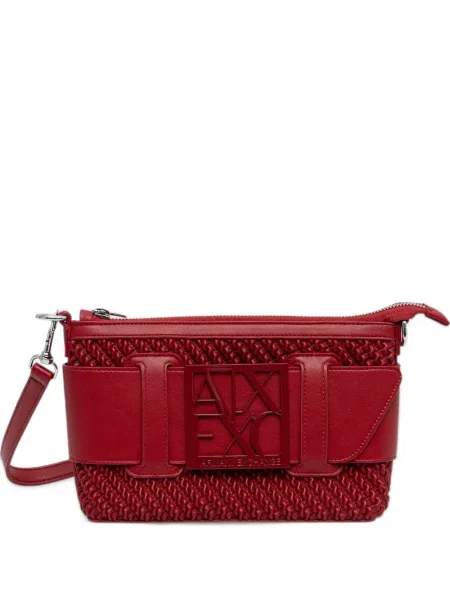 Τσάντα Armani Exchange με αυτόγραφο κόκκινο
