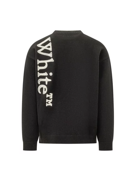 Sweter Off-white z długim rękawem biały