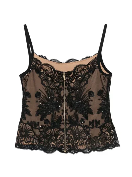 Top Elie Saab cu paiete negru