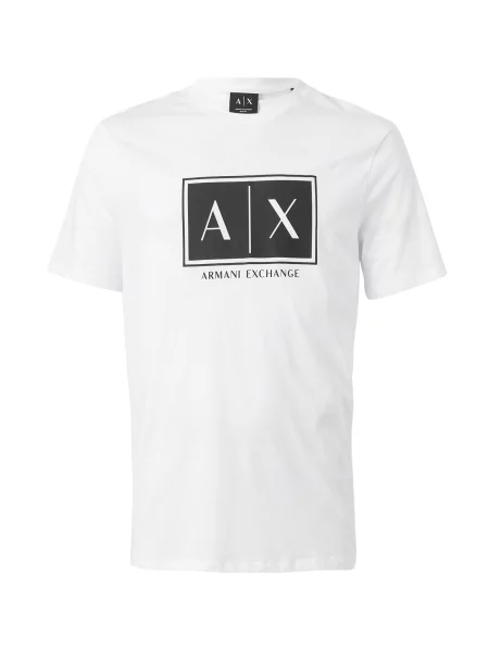 ARMANI EXCHANGE Tričko čierna biela