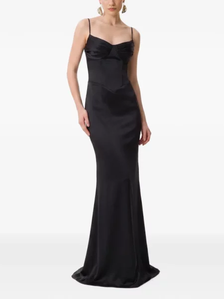 Rochie Framboise din satin negru