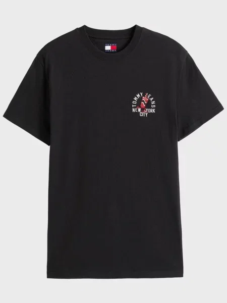 Маленька футболка Tommy Jeans чорна