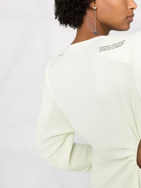 Długa sukienka maxi Off-white garniturowa biała