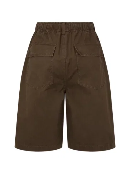 Pantaloni scurți Tomboy cu model herringbone maro