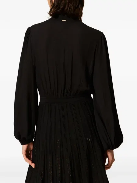 Scurt rochie Twinset tricotate negru