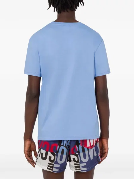 Tricou Moschino cu autograf albastru