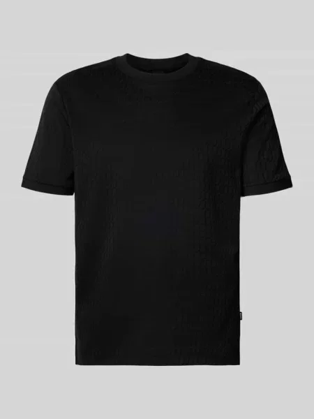 T-shirt o kroju regular fit z czystej Model THOMSON' Boss czarna