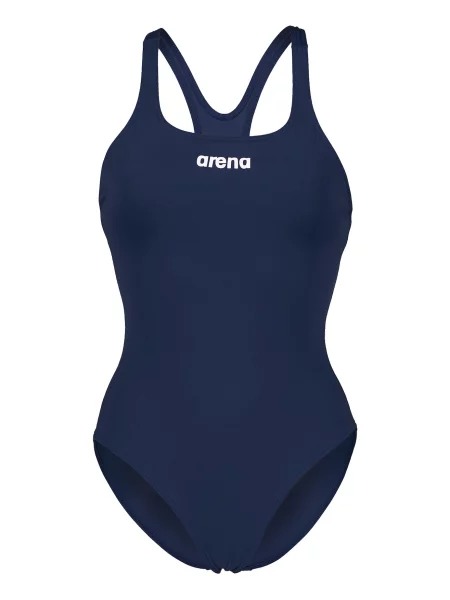 ARENA Športne enodelne kopalke Team Pro temno modra bela