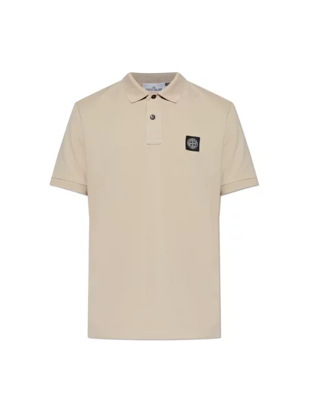 Koszulka polo Stone Island z kamieniami beżowa