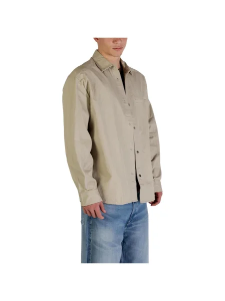 Geacă de blugi Calvin Klein Jeans bej