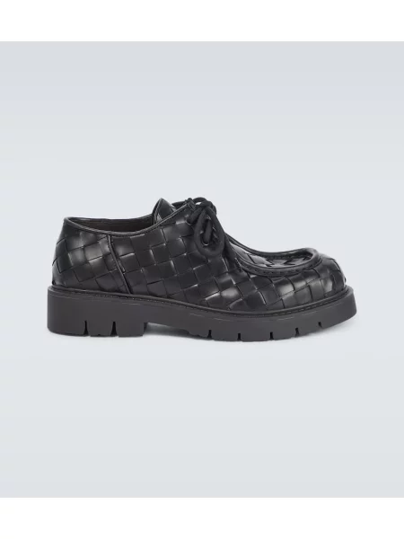 Pantofi derby Bottega Veneta din piele negru