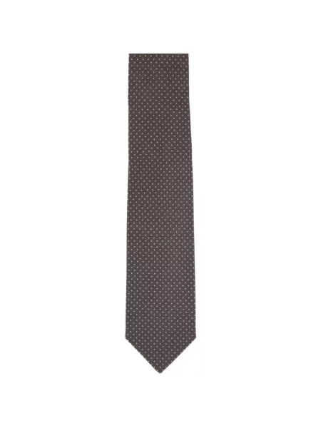 Cravată Barba cu buline maro