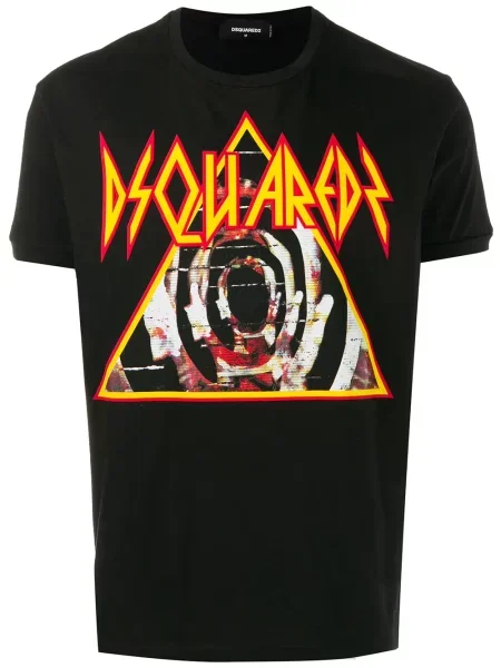 Tricou Dsquared2 cu autograf negru