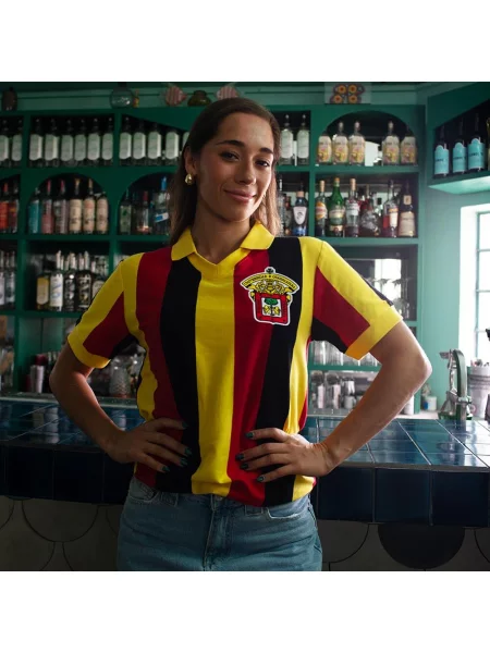Koszulka piłkarska retro dla dorosłych Leones Negros żółta
