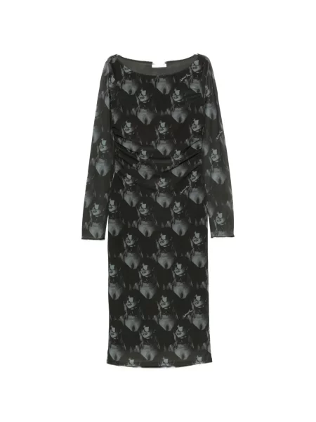 Rochie midi Patrizia Pepe cu imagine verde