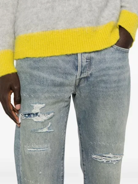 Blugi Levi's® cu 5 buzunare zdrențuiți albastru