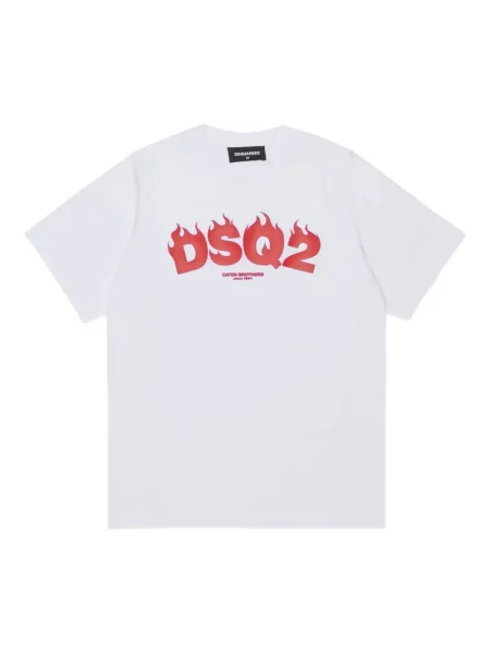 Koszulka dziecięca Dsquared2 biała