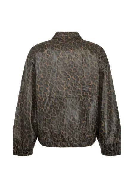 Ceruit geacă Pleasures cu imagine cu model leopard maro