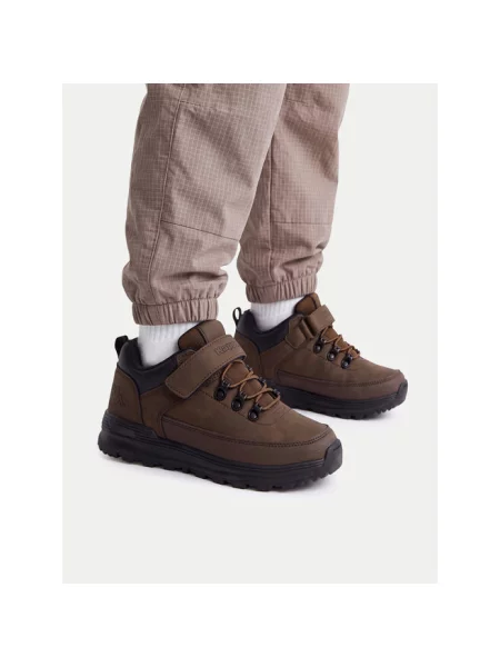 Sneakersy Kappa brązowe