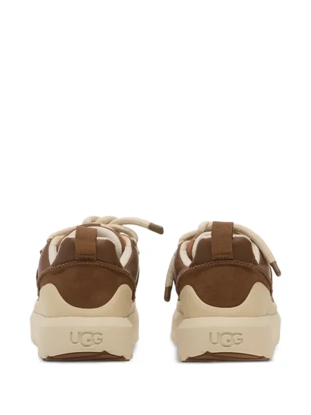 Sneakerși Ugg din piele maro