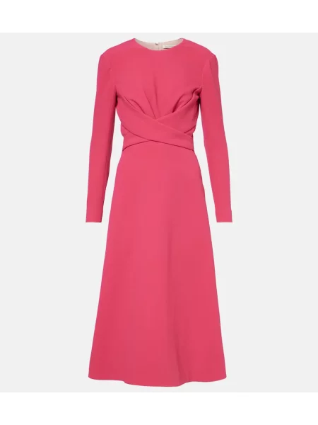 Rochie midi Emilia Wickstead până la genunchi de costum roșu