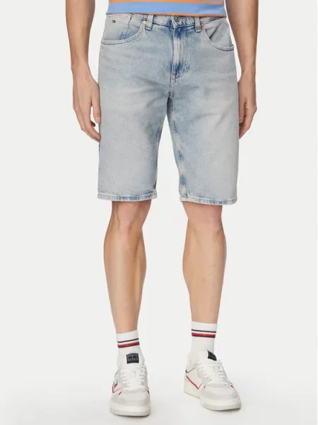 Tommy Jeans Τζιν σορτσάκια Ronnie Ανοιχτό μπλε