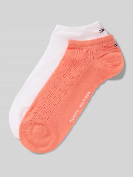 Skarpety do sneakersów z Mieszanka lyocellu w Zestaw 2 szt. Tommy Hilfiger pomarańczowe