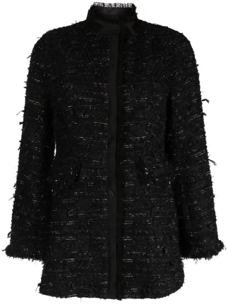 Marynarka Shiatzy Chen tweedowa czarna