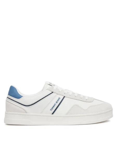 Sportcipők Tommy Jeans The Greenwich Leather Bézs fehér