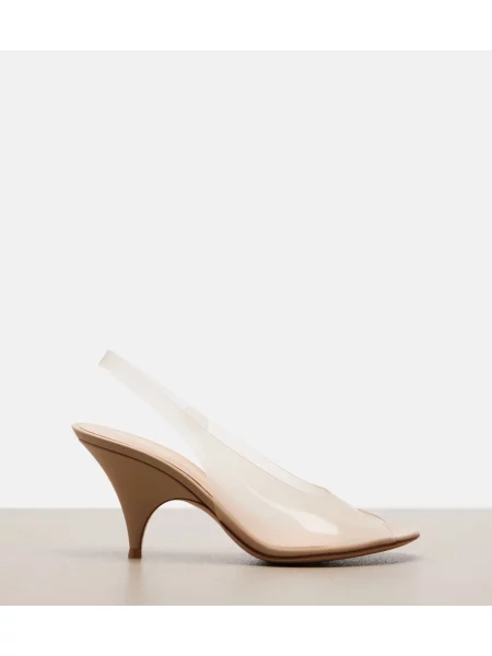 Sandale Gianvito Rossi din piele slingback bej