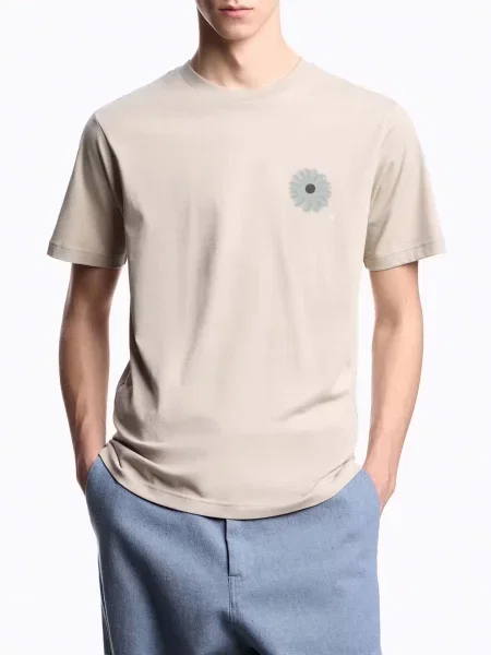 Футболка Emporio Armani Armani Sustainable бежевий