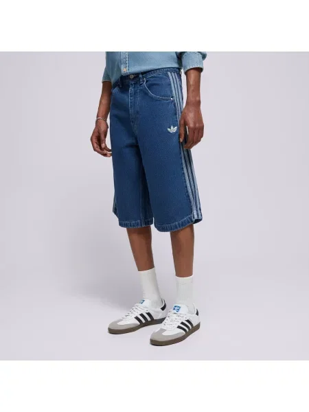 Adidas Szorty Denim Fb Sho niebieskie