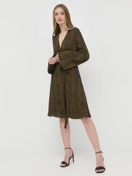 Trussardi rochie mini evazati verde
