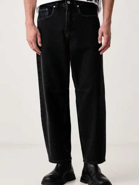 Karl Lagerfeld Jeans blugi barrel pentru bărbați negru