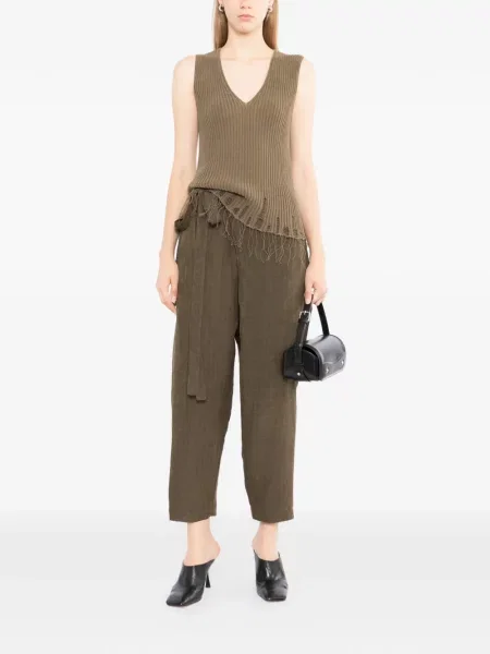 Pantaloni Uma Wang maro