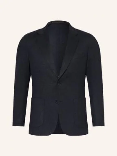 Windsor. Marynarka Z Jerseyu Giro Shaped Fit blau granatowa
