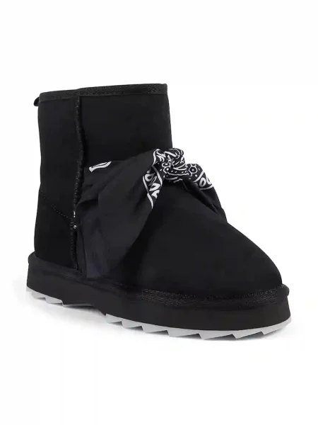 Замшеві чоботи Emu Australia Sharky Mini Bandana чорний