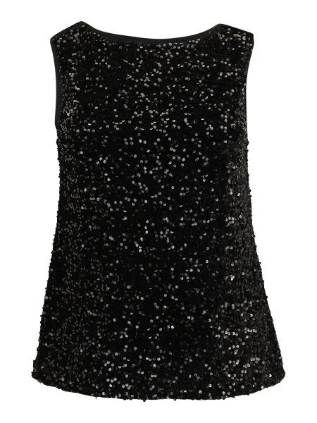 PIECES Curve Top PCKAM' črna