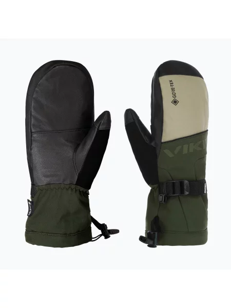 Mănuși de schi pentru bărbați Viking Hudson Gore-Tex Mitten olive/beige bej