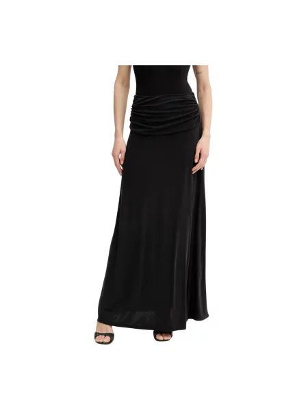 Lniana spódnica Guess czarna