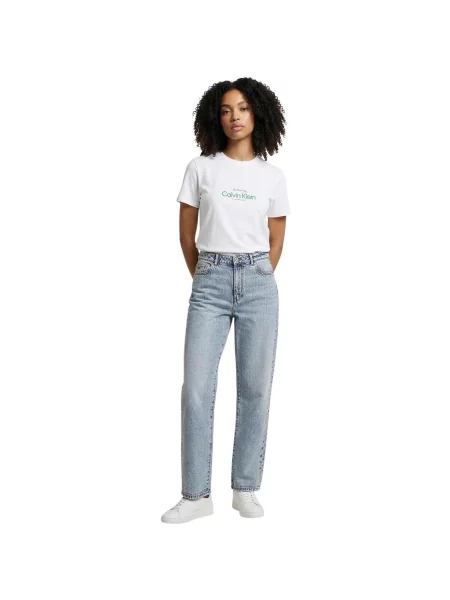Calvin Klein Jeans Tričko NYC Logo biela