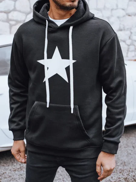 Hoodie Dstreet s kapuco črna