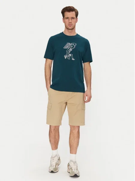 New Balance Tricou Verde alb